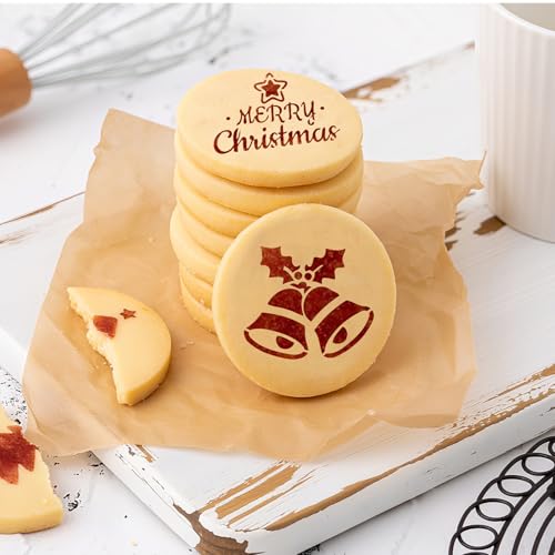 JULBEAR 36 Pcs Holiday Cookie Cake Stencils Baking Templates - style: Mix Style