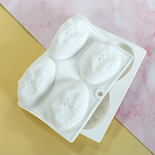 Mostsom Silicone Mold - Easter Egg Shaped Cake & Chocolate Mold, Non-stick Muffin & Cupcake Moulds for Easter Party - size: Easter Egg G