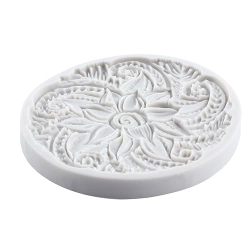 Lingzhi Embossed Flower Silicone Mold Embossing Mat Textured Fondant Mold - color: Style V