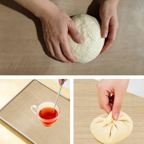 Silicone Baking Mat Roll, 12 IN x 6 FT Non-Stick Reusable Dough Pastry Cookie Sheet, Extra Large Freeze Dryer Mat for Countertop Protector, Pie Crust Rolling Supplies, Washable, Oil-Proof
