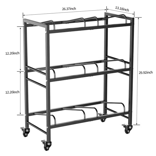 5 Gallon Water Jug Holder, 3-Tier Heavy Duty Double Row Water Jug Stand - size: 3 Tier-Double Row