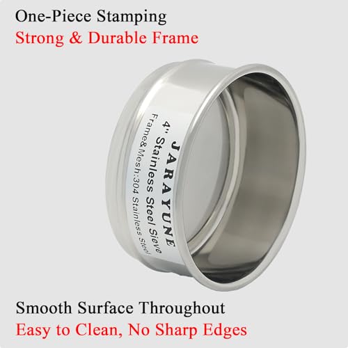 4 Inch 45 Mesh Stainless Steel Test Sieve, 0.4 mm Aperture - size: 45mesh (355µm)