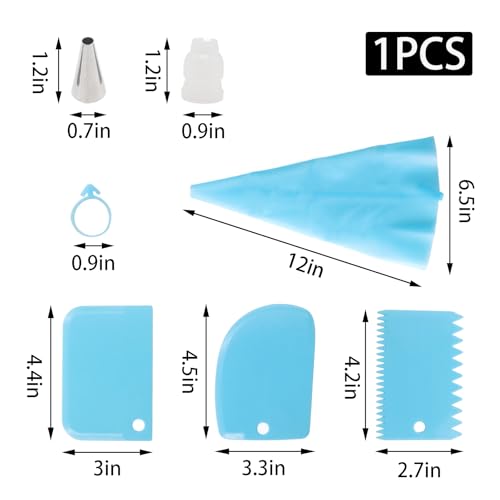 33Pcs Piping Bags and Tips Set, Cupcake Decorating Kit Supplies