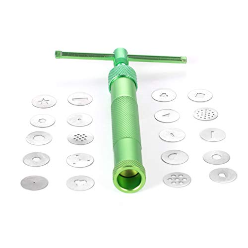 Stainless Steel Clay Extruder with 20 Tips Sugar Paste Set