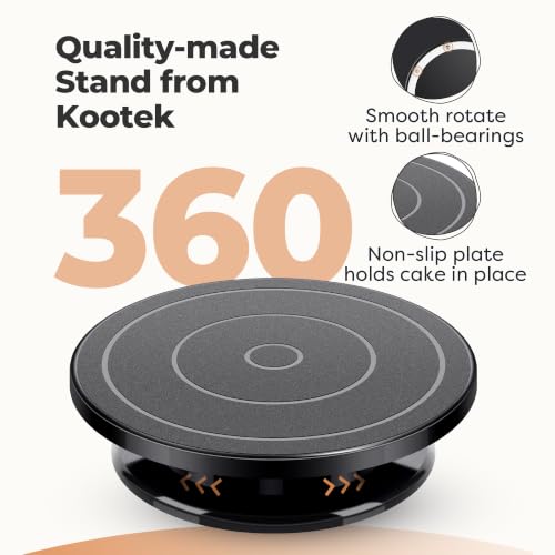 Kootek 71 Cake Decorating Kit Baking Supplies Tools for Beginners & Pros - color: Black