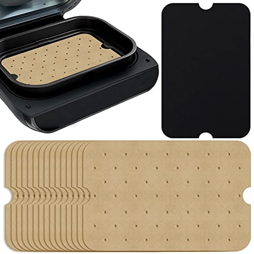 WMKGG Disposable Air Fryer Parchment Paper, 200 PCS Air Fryer Liners - size: 7.7"x11.7"-200 pcs Parchment Paper