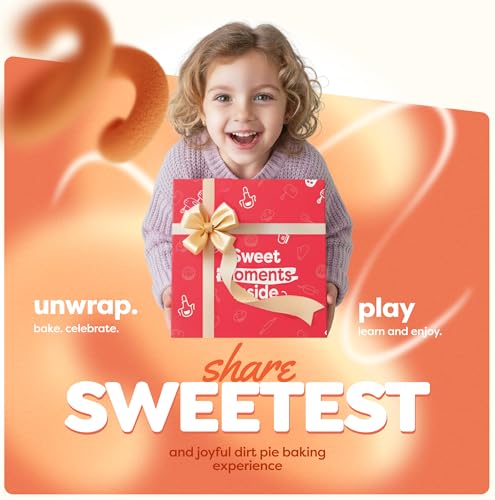 Baketivity Dirt Pie Kids Baking Kit with Pre-Measured Ingredients