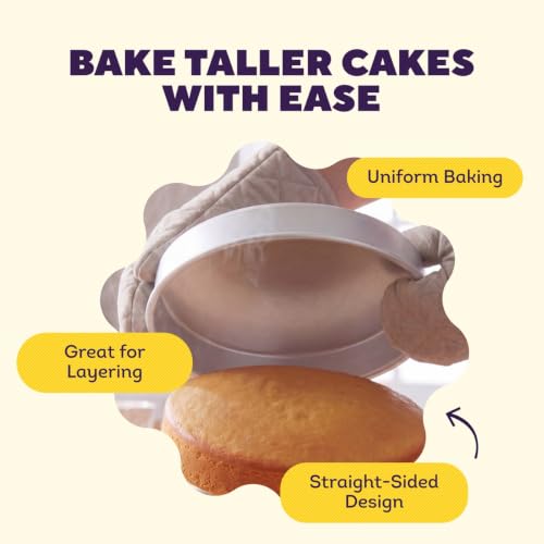 Wilton Aluminum Round Cake Pan Set, Made Without PFAS, 9 x 2 in - size: 9 x 2 in. (Pack of 2)