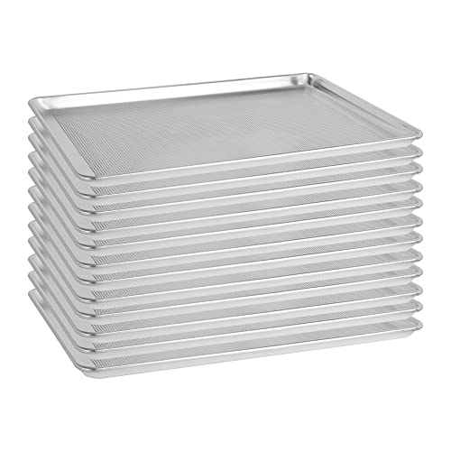 BIEAMA 12 Pack Perforated Full Size 26" x 18" Baking Sheet Pan - size: 12PACK Perforated Full Size 26"×18"