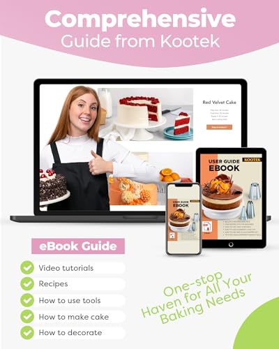 Kootek 90 Piping Bags and Tips Set Frosting Piping Kit for Beginners & Pros - color: Pink