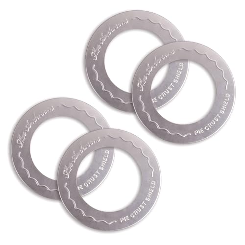 Mrs. Anderson's Baking Individual Pie Crust Protector Shields, Set Of 4, For Mini Pies And Pot Pies, Fits Up To 5-Inch Pie Plates, Prevents Over-Browning And Spills - style: Original Mini, 5-Inch, Set/4