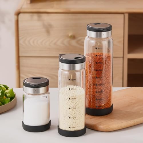 Verdental 16 oz Large Salt or Pepper Shaker, 4 Settings, S/M/Pour/OFF - size: 16 oz (2.56* 8.4 in)