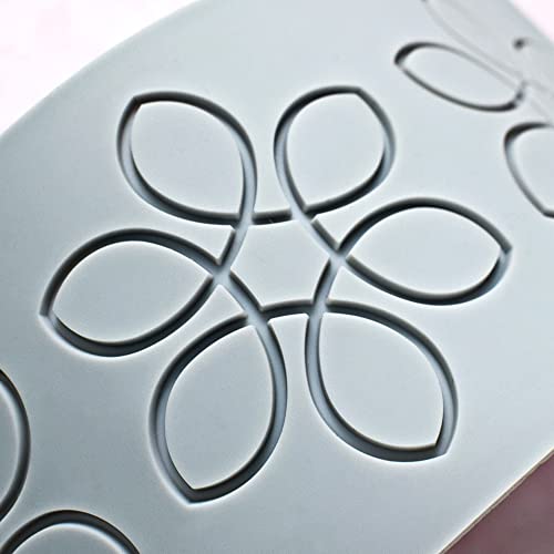 Silicone Lace Mold Hollow 3D Flower Fondant Molds Sugar Edible Cake Mat, Fondant Impression Lace Mats, Flower Pattern Lace Mat for Cake Decorating (Flower A_10x3x0.12 inch) - size: Flower A_10x3x0.12 inch