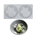 mostsom Silicone Lace Mold Round Shape Snowflower Pattern Food-Grade Fondant Molds Cake Decorating Tools Baking for DIY Candy Enthusiasts Home Bakers (B_ Snowflower) - size: B_ Snowflower
