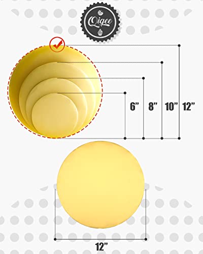 qiqee 12 Inch Gold Cake Boards Round 40-Packs Circles Rounds Base Food-Grade Cardboard Cake Plate（Thinner But Stronger） - color: Gold, size: 12 inch / 40Pcs