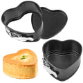 Webake Springform Pan 4 inch Heart Shape Mini Cheesecake Pan Set of 2, Cake Pan Heart Baking Molds Accessories of Instapot, Pressure Cooker, Air Fryer & Christmas, Valentine's Day Baking - size: 4 in Heart