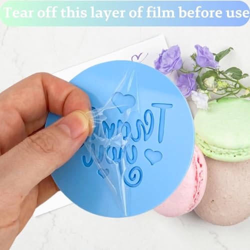 Teachers' Day Fondant Embosser "Thank you with Heart" 3D Shape Cookie Stamp - style: Thank You Theme-3