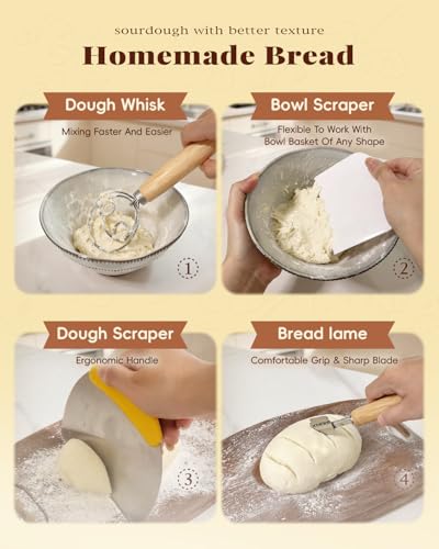 TAOMAND Complete Sourdough Starter Kit for Beginners | with Bag & Manual