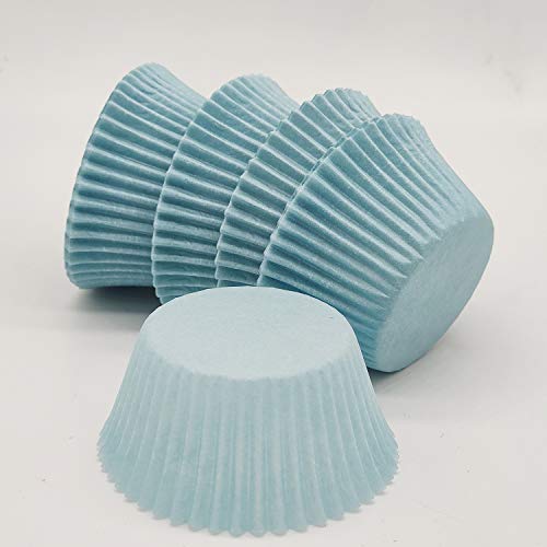 Premium Blue Greaseproof Cupcake Liners Muffin Paper Baking Cups Standard Sized, 100-Count - color: Blue