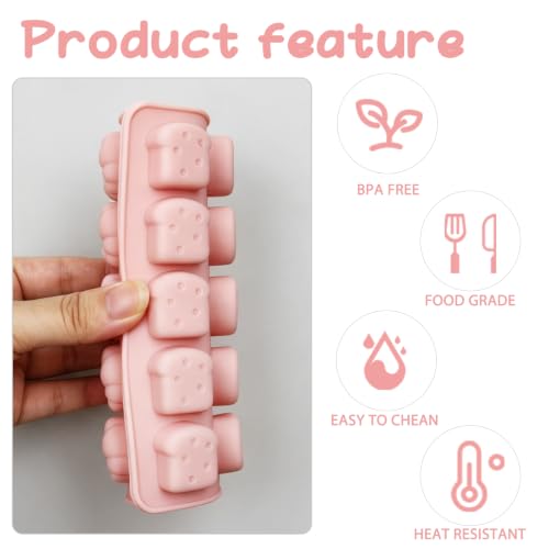 40-Cavity Mini Silicone Baking Desserts Shapes Mold fo Candy and Jello - color: Pink-XY066