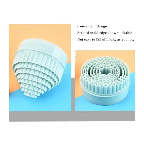 Cookie Cutters, 8 PCS Ideal Biscuit Cutter Tool, Highly Versatile Round & Circle Cutter, Perfect for Creating Unique Shaped Biscuits and Cookies