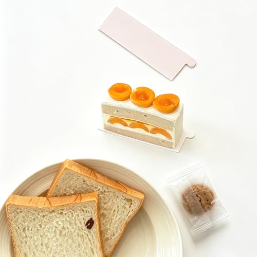 Long Rectangular White Mini Cake Boards, 100Pcs Cake Base - size: Long bar rectangular - White