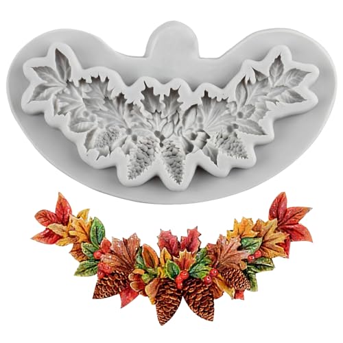 Christmas Silicone Molds Christmas Pinecone Fondant Molds - color: Style F