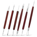 LINPHCEY 6-Piece Clay Sculpting Tools Set Perfect for Polymer Air Dry Modeling Clay Beginners & Professionals Ideal for DIY Pottery & Ceramics Tools for Clay Sculpting & Crafting - color: 6PCS-SET