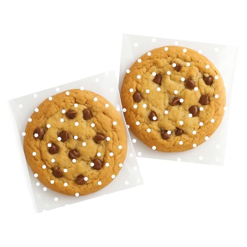 Morepack 4x4 Inch Cookie Bags Self Sealing Cellophane Bags 200 Pcs - size: 4x4 Inch (Pack of 200)