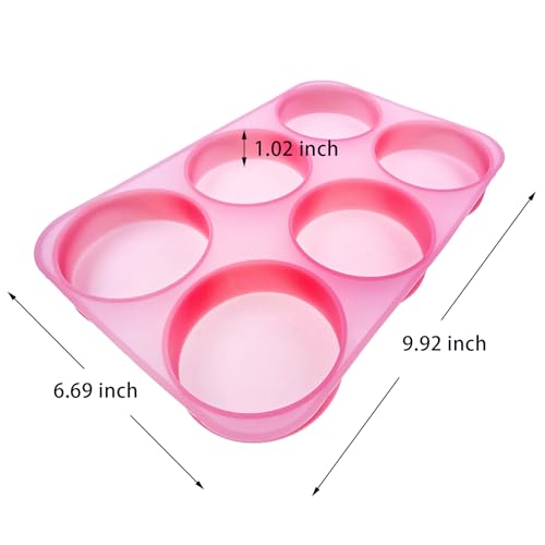 MUBYOK 3inch Circle Silicone Freshie Mold for Aroma Beads Supplies