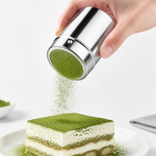 Powdered Sugar Shaker Duster, matcha shaker