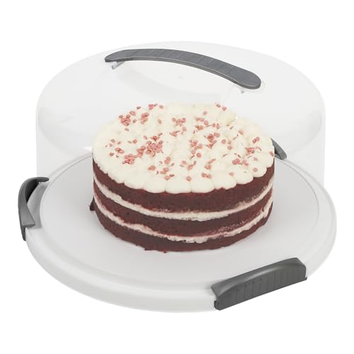 JOEY'Z EXTRA LARGE Cake Carrier - Holds up to 12 Inch 3-Layer Cake - White - color: White
