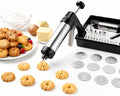 Cookie Press Kit with 13 Discs & 7 Icing Tips for Biscuit Baking