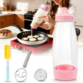Pancake Batter Dispenser Bottle Kit (Pink) - color: Pink