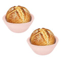 uxcell 2Pcs Silicone Bread Proofing Basket 4.9" Round Sourdough Basket Pink - color: Pink, size: 12.5 cm / 4.9 Inch