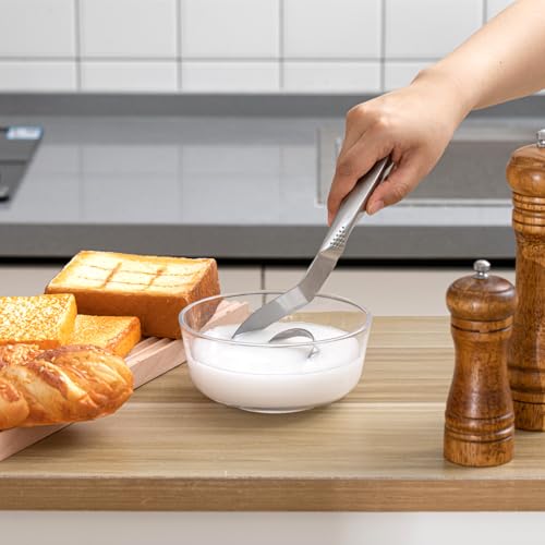 Didaey 2 Pcs Seamless Danish Dough Whisk 10" Stainless Steel Dutch Bread Dough Whisk Tool for Sourdough Bread Baking, Whisking, Pastry, Cake Batter, Biscuits, Dishwasher Safe