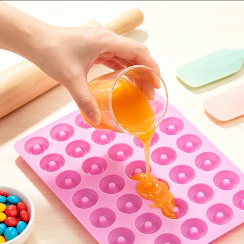 48 Cavity Mini Donut Silicone Candy Molds