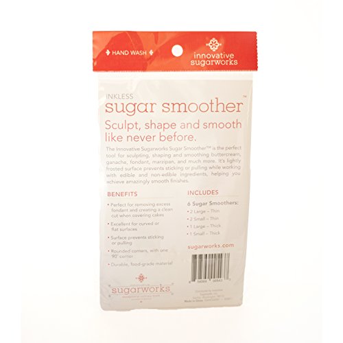 Innovative Sugarworks Sugar inkless Smoothers for Fondant, Modeling Chocolate, Sugarcraft, and Cake Decorating (3 Large (2 Thin,1 Thick) and 3 Small (2 Thin,1 Thick)) - color: 3 Large Inkless (2 Thin,1 Thick) and 3 Small Inkless (2 Thin,1 Thick)