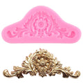 Baroque Style Curlicues Scroll Lace Fondant Silicone Mold - color: Style A