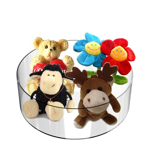 8 12 Inch Round Acrylic Cake Stand 2 Pack Clear Display Riser - size: Round8" & 12"
