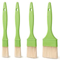4 PCS Pastry Brush Set, Soft Bristle Basting Brushes, 1", 1", 2" & 3"