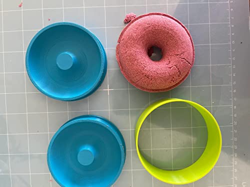 Donut Shape 3D Bath Bomb Mold - DIY Bath Bomb Mold, Hand Press, 3D Printed