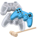 3D Game Controller Chocolate Silicone Molds, Non-Stick Large Breakable Chocolate Molds with 1 Pcs Wooden Mallet for DIY Party Decoration Smash Game Controllers, Cake Baking, Birthday, Candy Molds