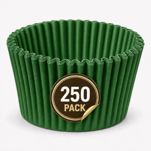 #5 Green Paper Candy Cup Cups 200 Pack Candy Making Supplies