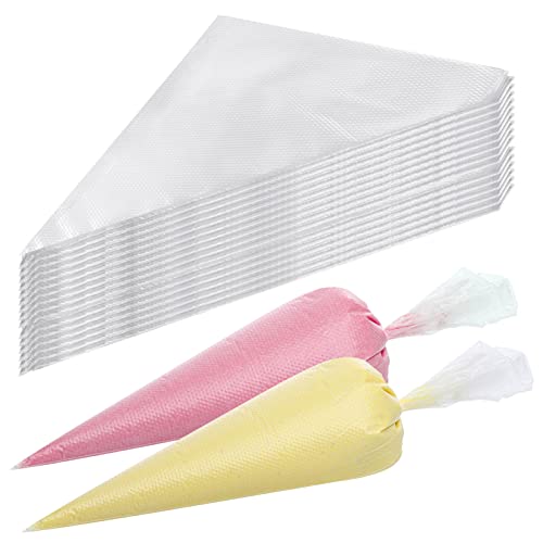LoveBB 500 Pcs Piping Bags Disposable 10.6 inch Thick Tipless Pastry Bags Icing Frosting Bags for Baking Cookies Cupcake Decorating Supplies - size: 500Pcs-10inch