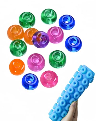 Gummy Bear Molds, 4 Trays, 201 Cavities, 3 Droppers, Silicone - color: Bear + Dinosaur + Mini Donut Mold + Mini Heart