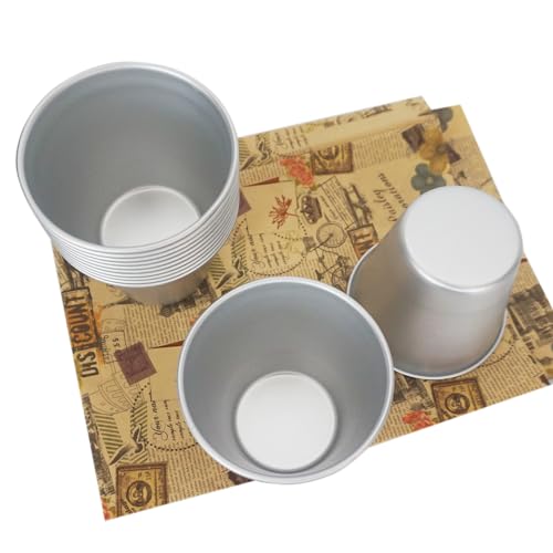12 Pack Popover Pans, Individual Aluminium Large Muffin Molds