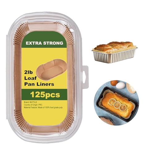 Loaf Pan Liners, 125Pcs Non-Stick Bread Pan Liners - size: 9 inch x 5 inch