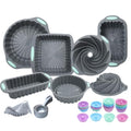 Tongjude 72 Pieces Silicone Baking Pan, Silicone Baking Mold - size: 72 Pcs Bakeware Sets