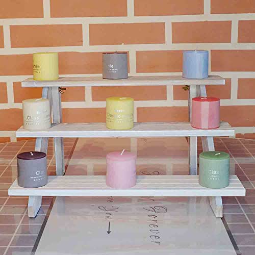 2pcs 3tier Display Riser,Earring Display Stands,Organizer For Vendor White - color: White-3tier-2pcs